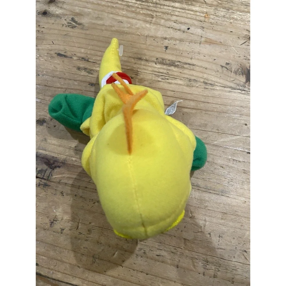 Vtg Yellow Yoshi Super Mario Bros Nintendo 64 N64 Beanie Plush BD&A EUC (No Tag)
